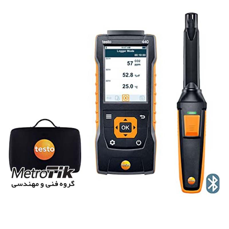 کربن دی اکسید ، دما و رطوبت تستو TESTO 440 CO2 Kit