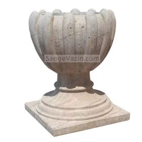 گلدان سنگی شکوفه
